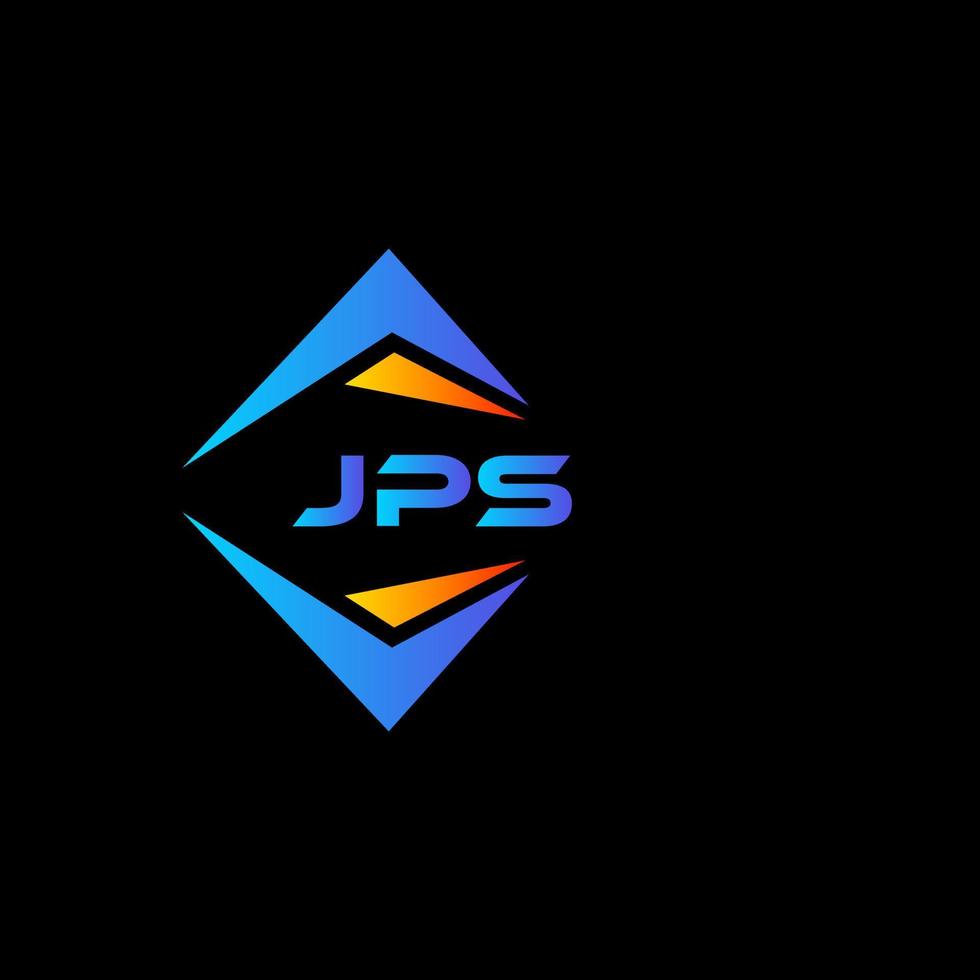 design de logotipo de tecnologia abstrata jps em fundo preto. conceito de logotipo de letra de iniciais criativas jps. vetor