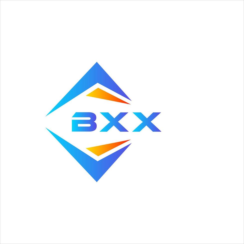 design de logotipo de tecnologia abstrata bxx em fundo branco. conceito de logotipo de carta de iniciais criativas bxx. vetor