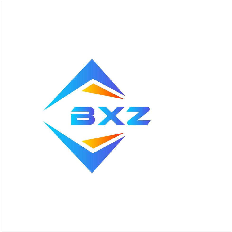 design de logotipo de tecnologia abstrata bxz em fundo branco. conceito criativo do logotipo da carta inicial bxz. vetor