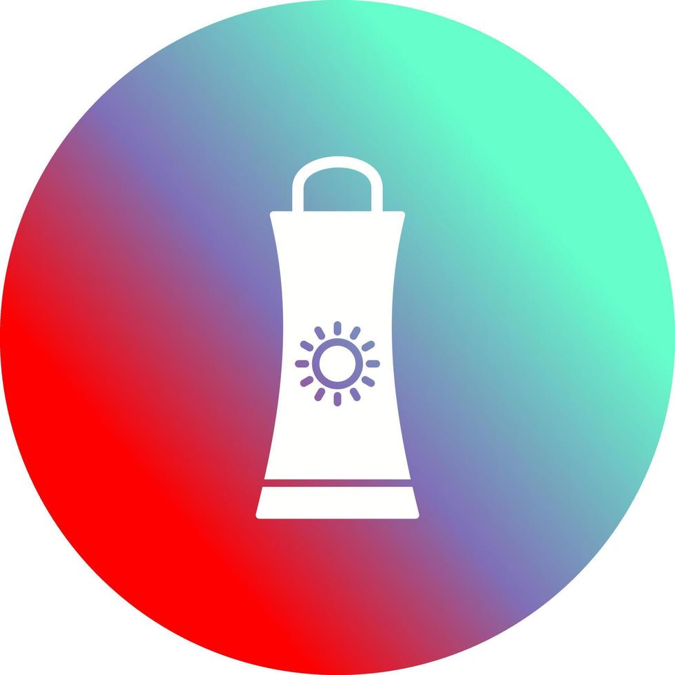 ícone de vetor de creme protetor solar