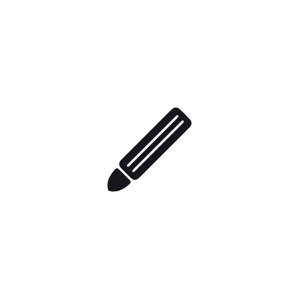 botão editar. ícone de caneta. símbolo de plano de fundo do curso de educação de estilo simples. elemento de design de logotipo de marca de caneta. impressão de camiseta com caneta. vetor para adesivo.