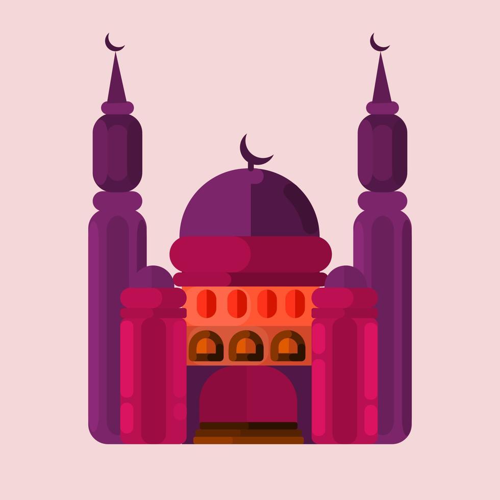 mesquita. local de culto muçulmano. ícone da mesquita vetor