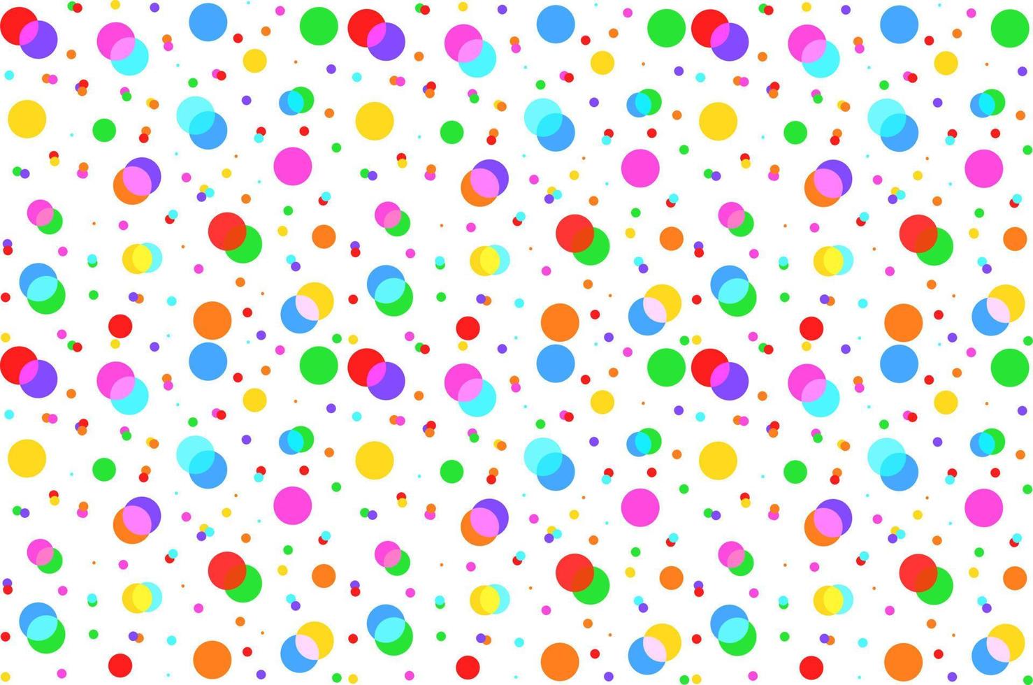 fundo de confetes dispersos de cores diferentes. ilustração vetorial vetor
