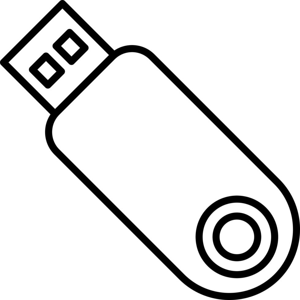 ícone de vetor de armazenamento usb