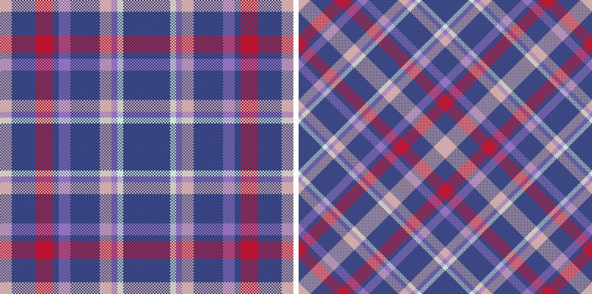 padrão de fundo sem emenda. tecido têxtil tartan. verificação de vetor de textura xadrez.