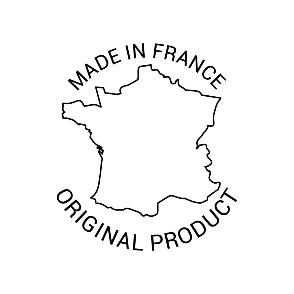 rótulo de made in france vetor