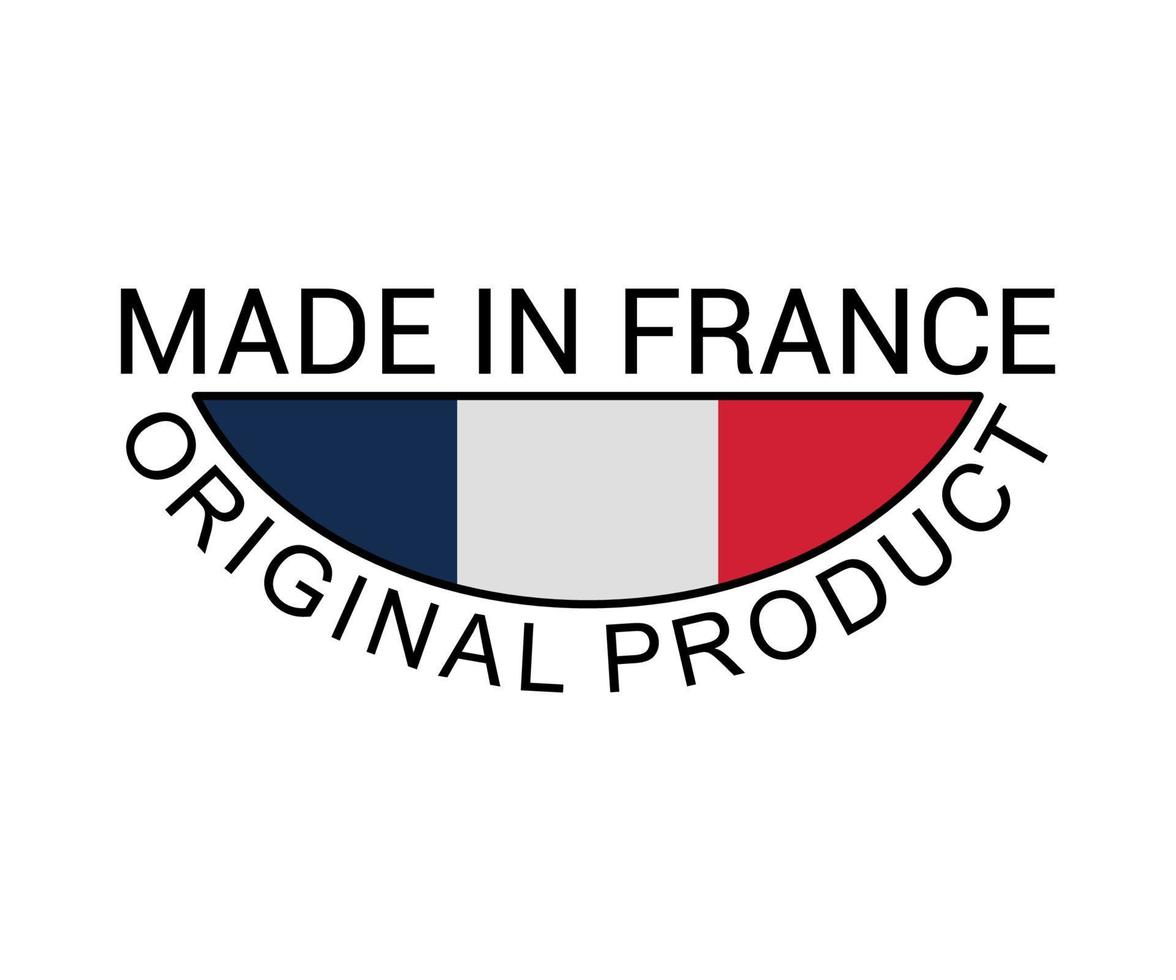 rótulo de made in france vetor