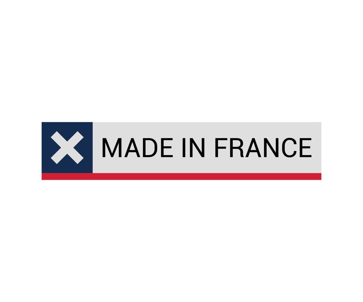 rótulo de made in france vetor