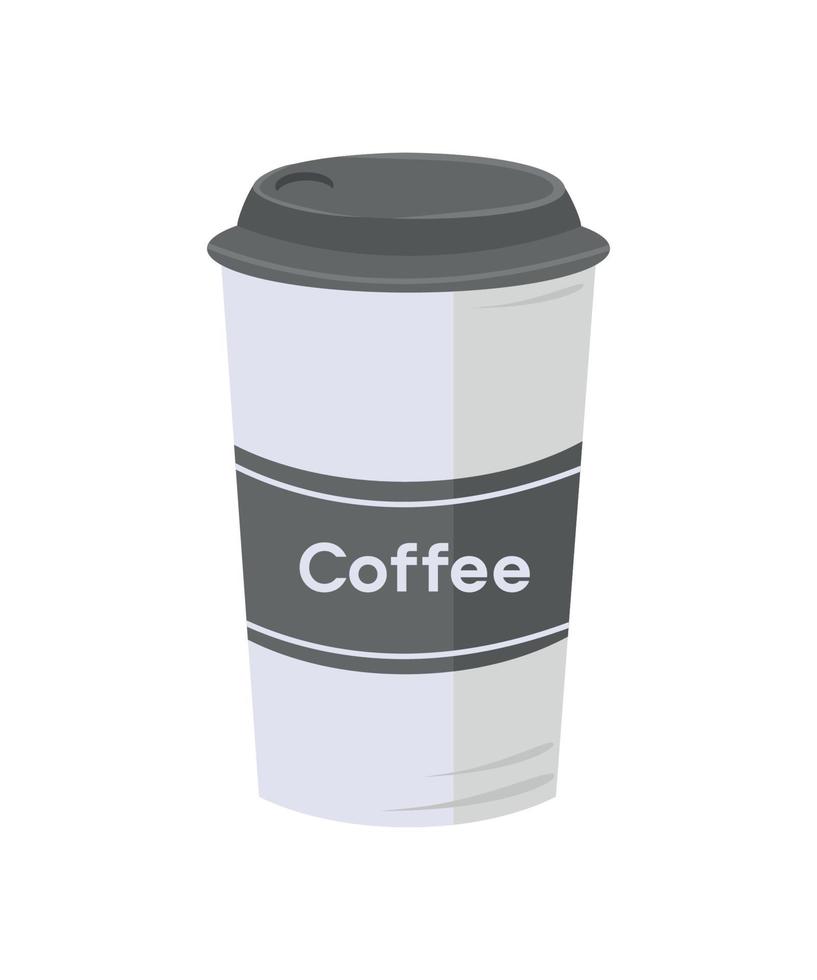 ilustração vetorial de xícara de café descartável vetor