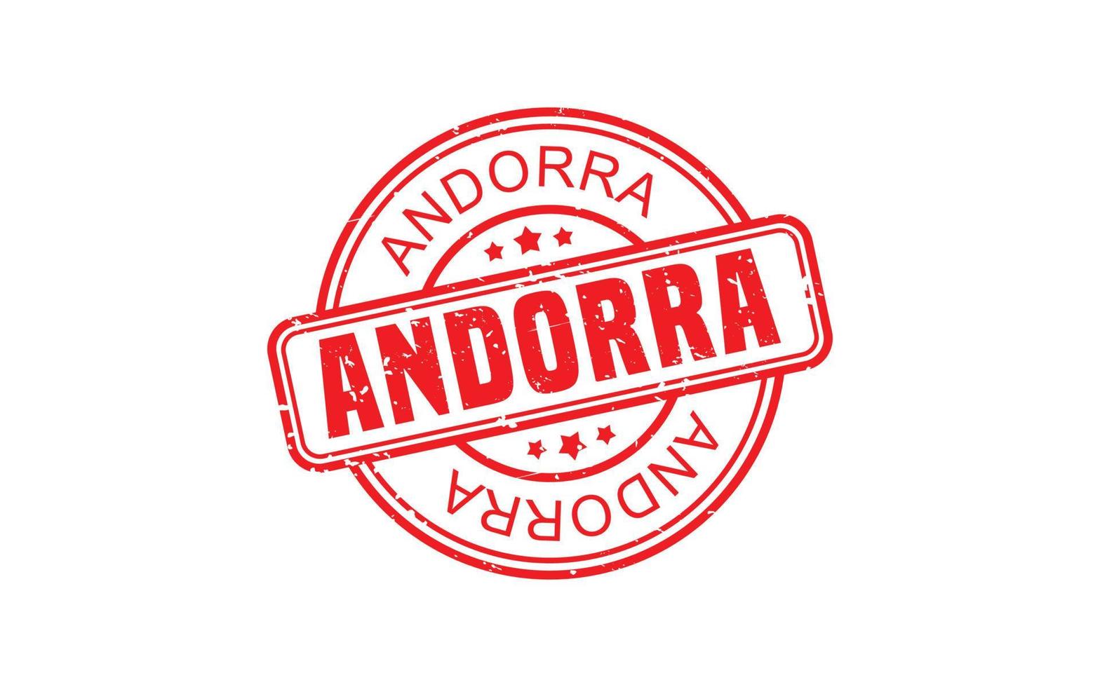 borracha de carimbo andorra com estilo grunge em fundo branco vetor