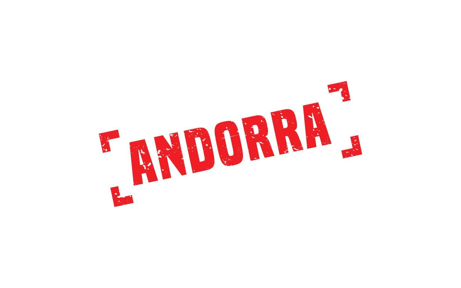 borracha de carimbo andorra com estilo grunge em fundo branco vetor