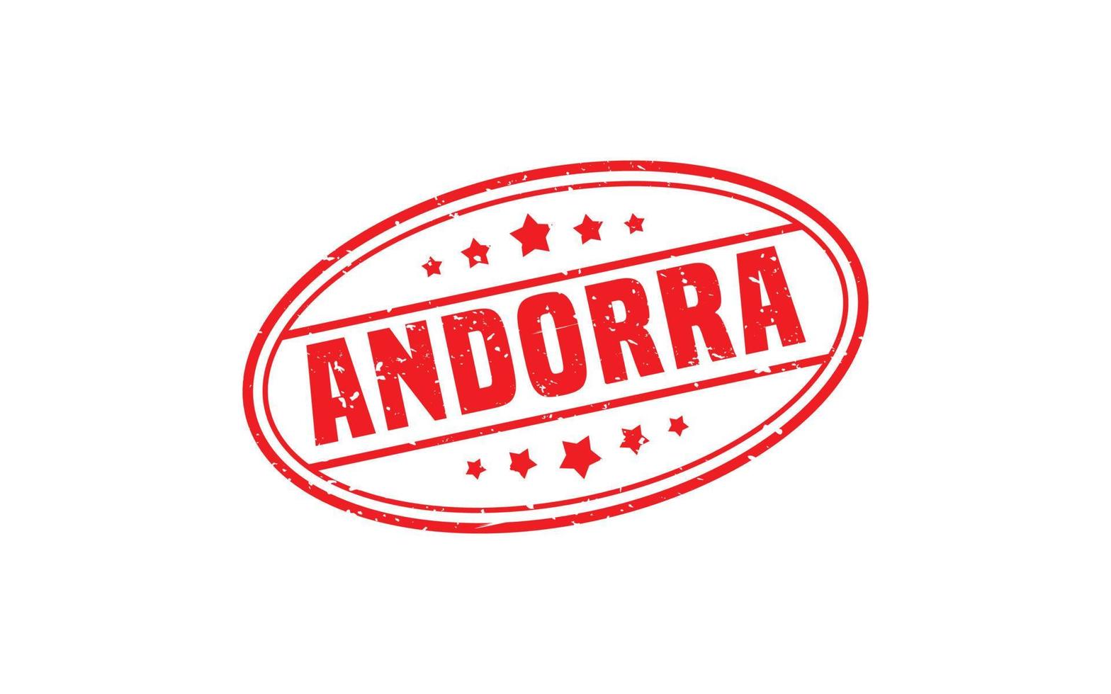 borracha de carimbo andorra com estilo grunge em fundo branco vetor