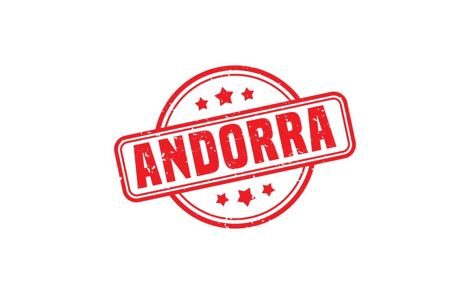 borracha de carimbo andorra com estilo grunge em fundo branco vetor