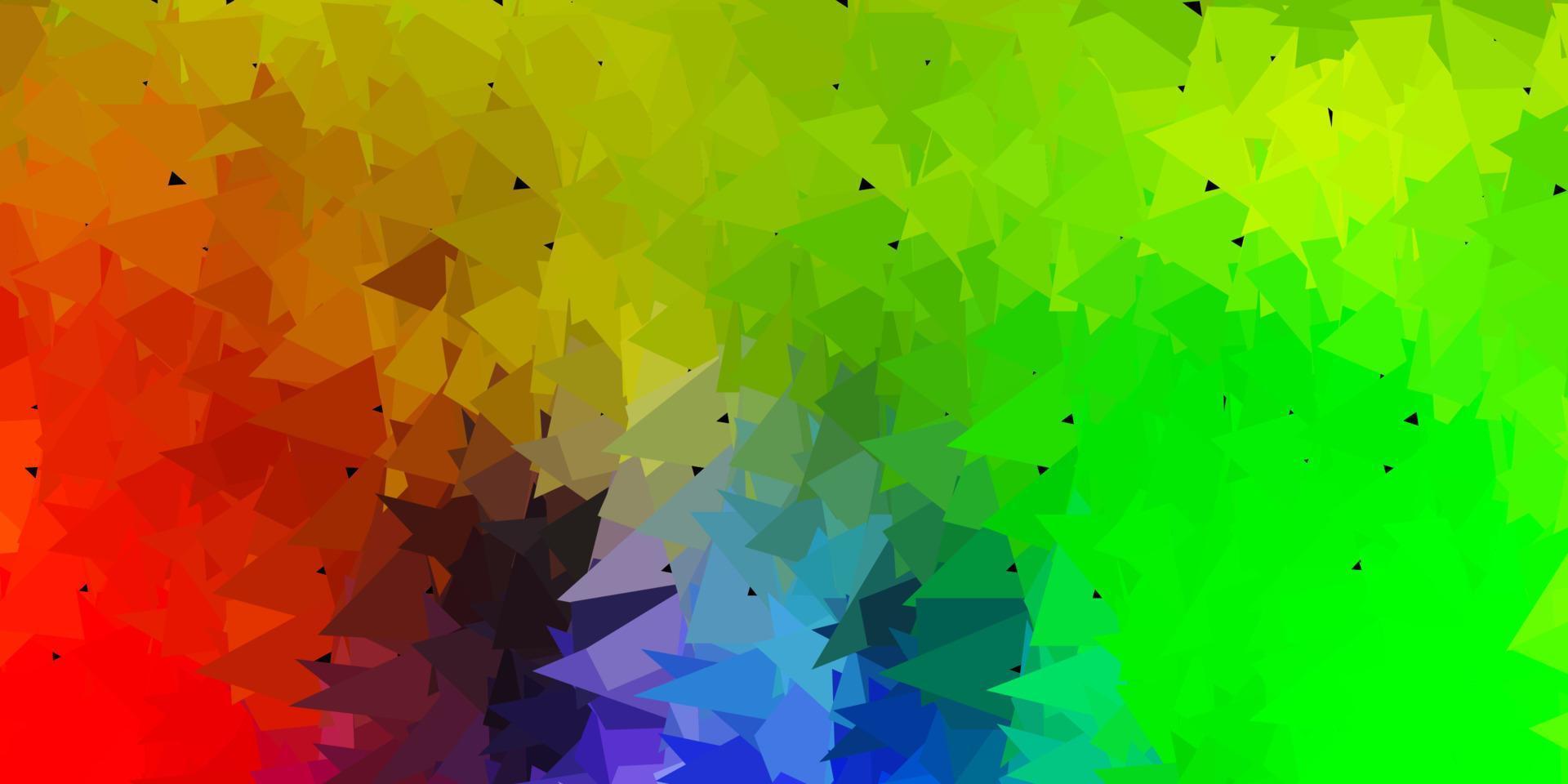 layout poligonal geométrico de vetor multicolorido de luz.
