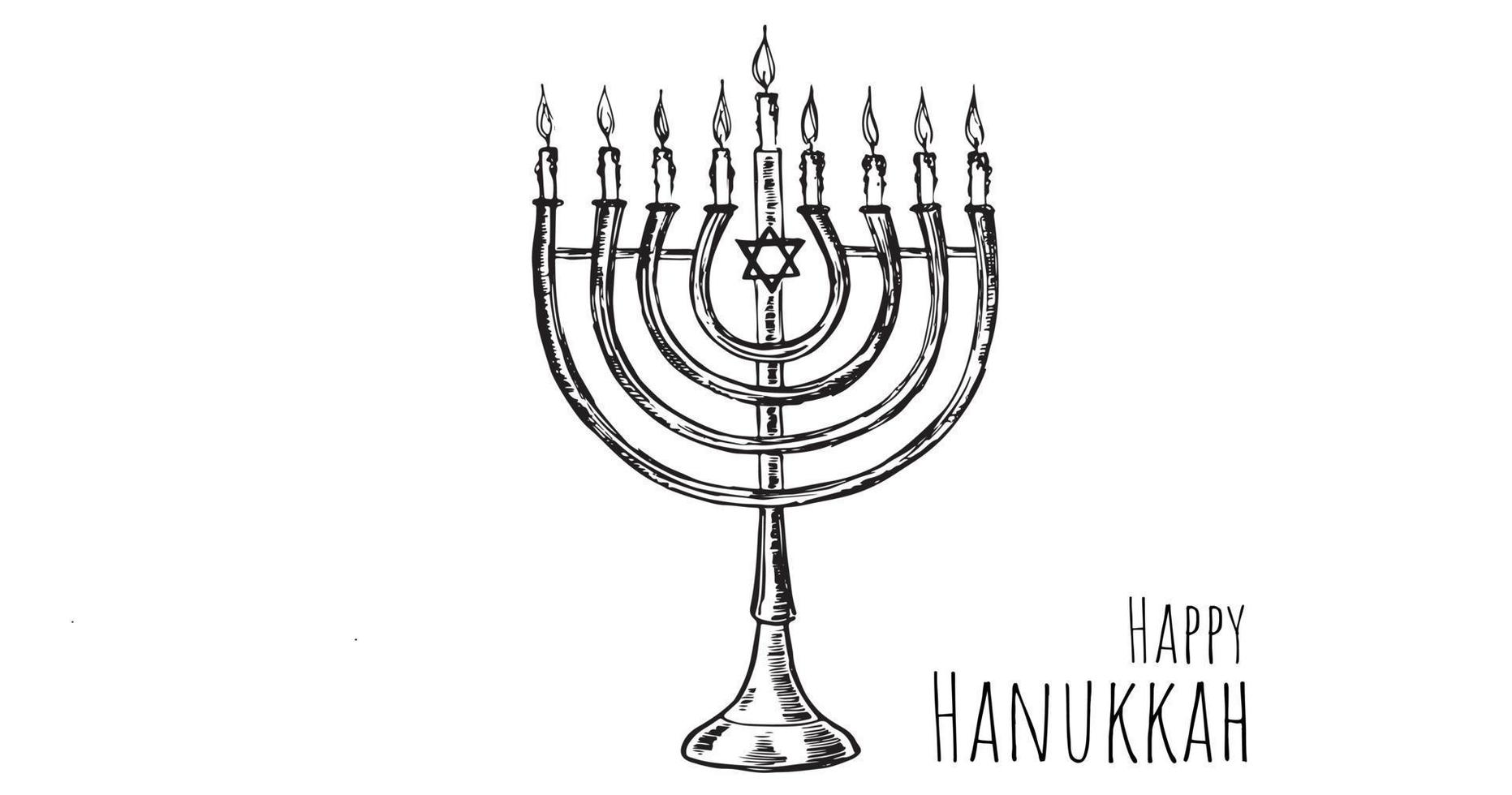 Hanukkah, David Stars. ilustração vetorial. vetor