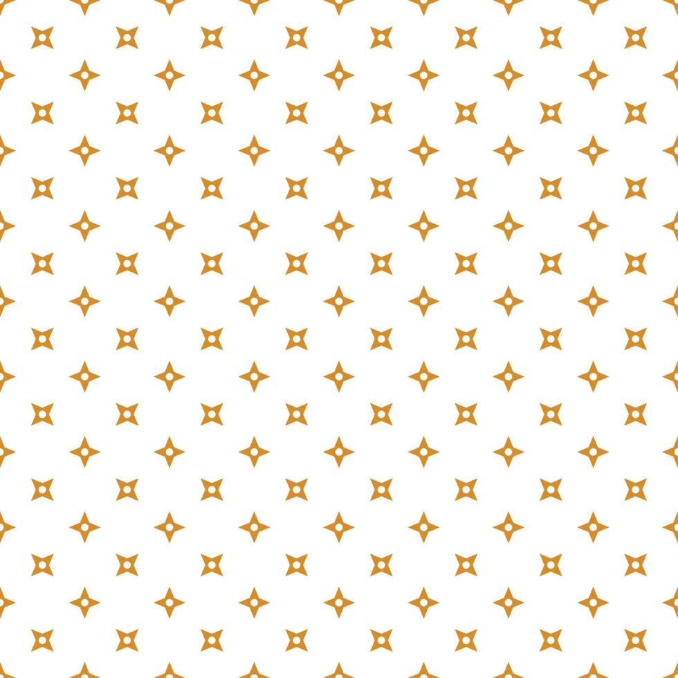 padrão ninja sem costura laranja em fundo branco vetor