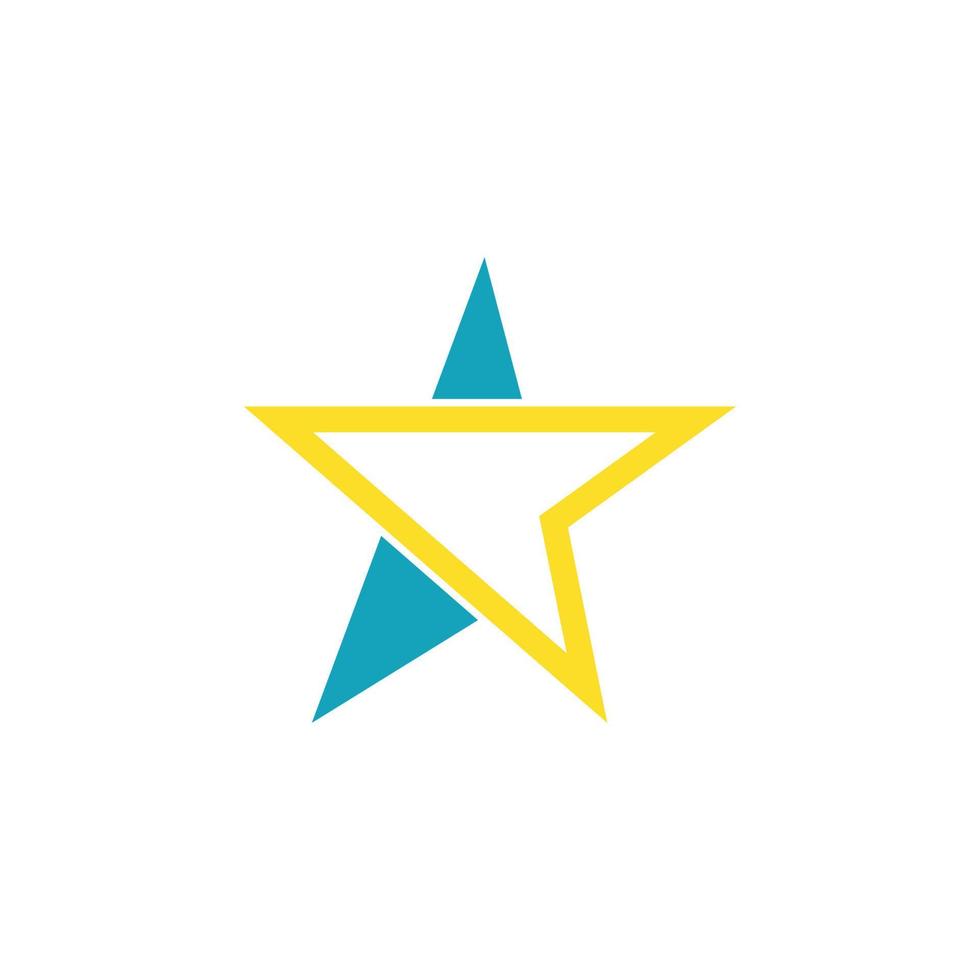 modelo de logotipo de estrela vetor