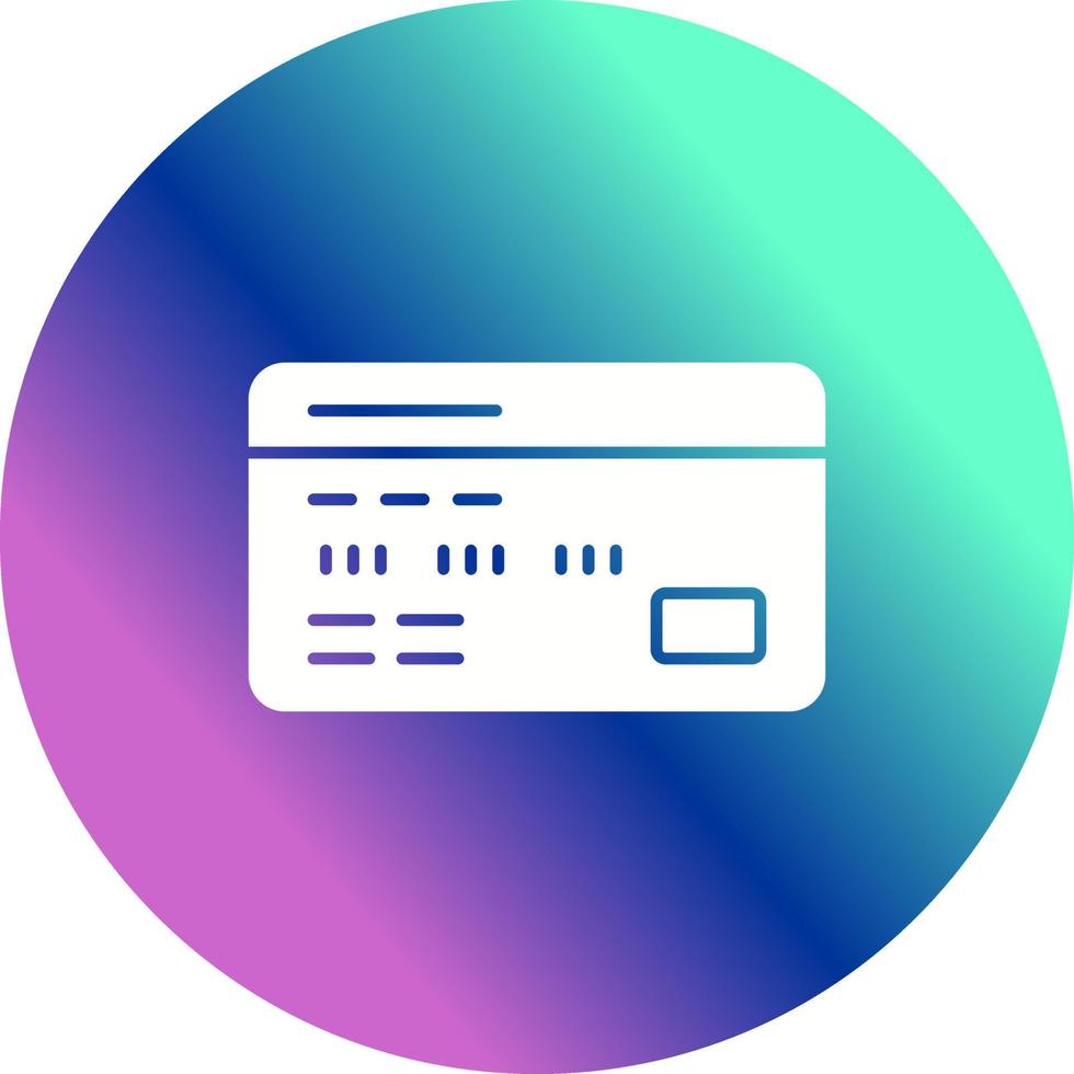 ícone de vetor de cartão de débito