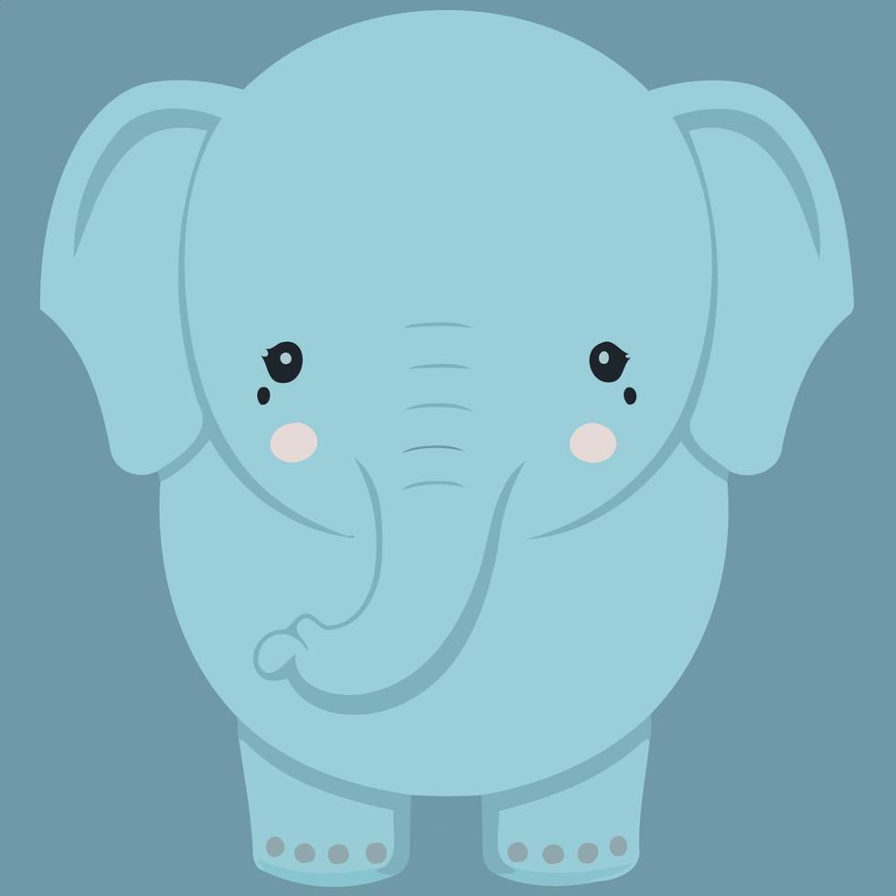 animal corpo mamífero elefante fofo vetor