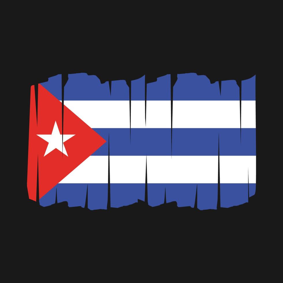 pincel de bandeira de porto rico vetor