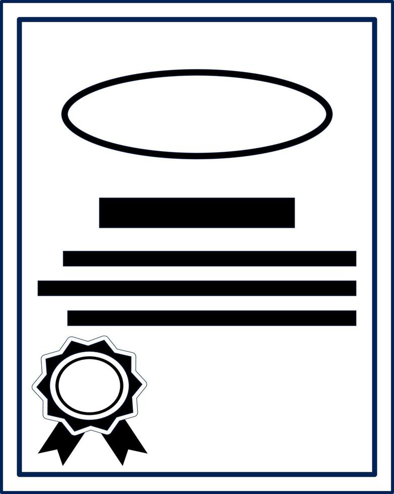 ícone de certificado. diploma de certificado de presente. ilustração vetorial. símbolo. papel certificado. documento certificado vetor