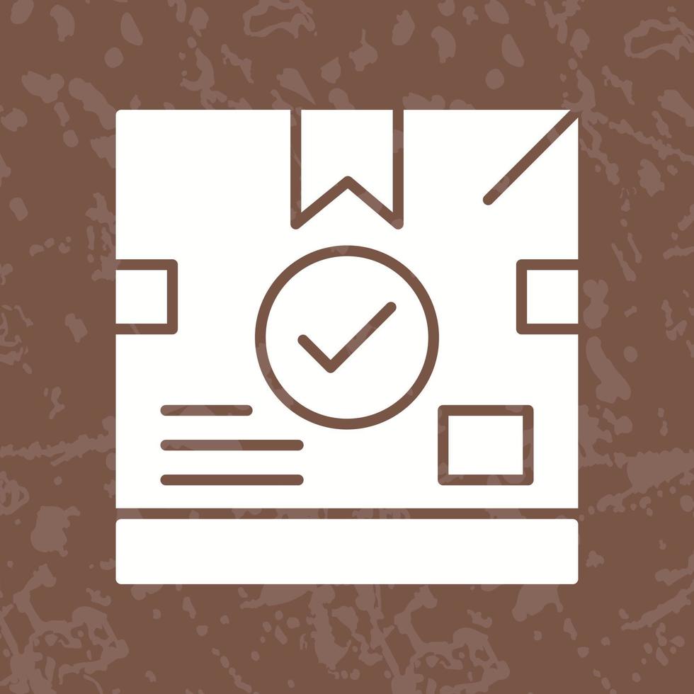 ícone de vetor de caixa de entrega