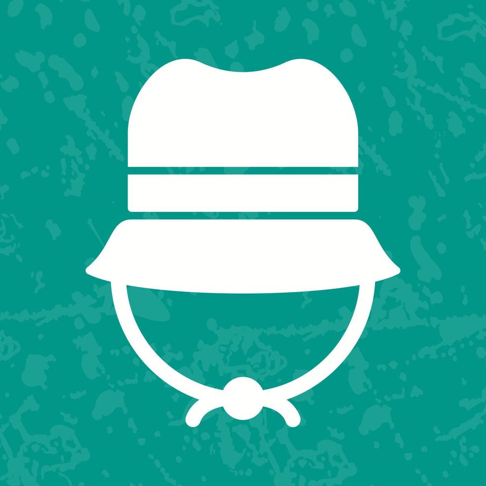 ícone de vetor de chapéu de acampamento