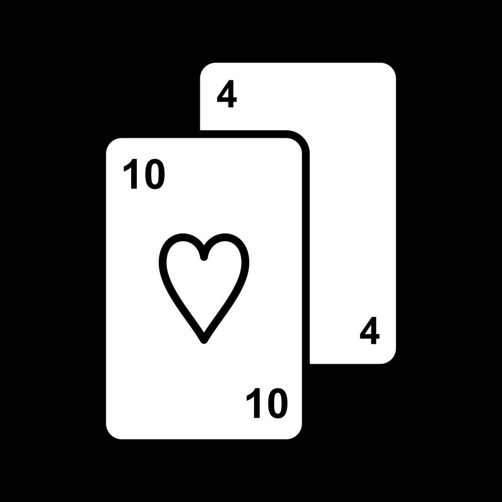 ícone de vetor de cartas de jogar