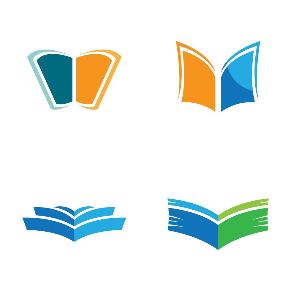 imagens do logotipo do livro vetor