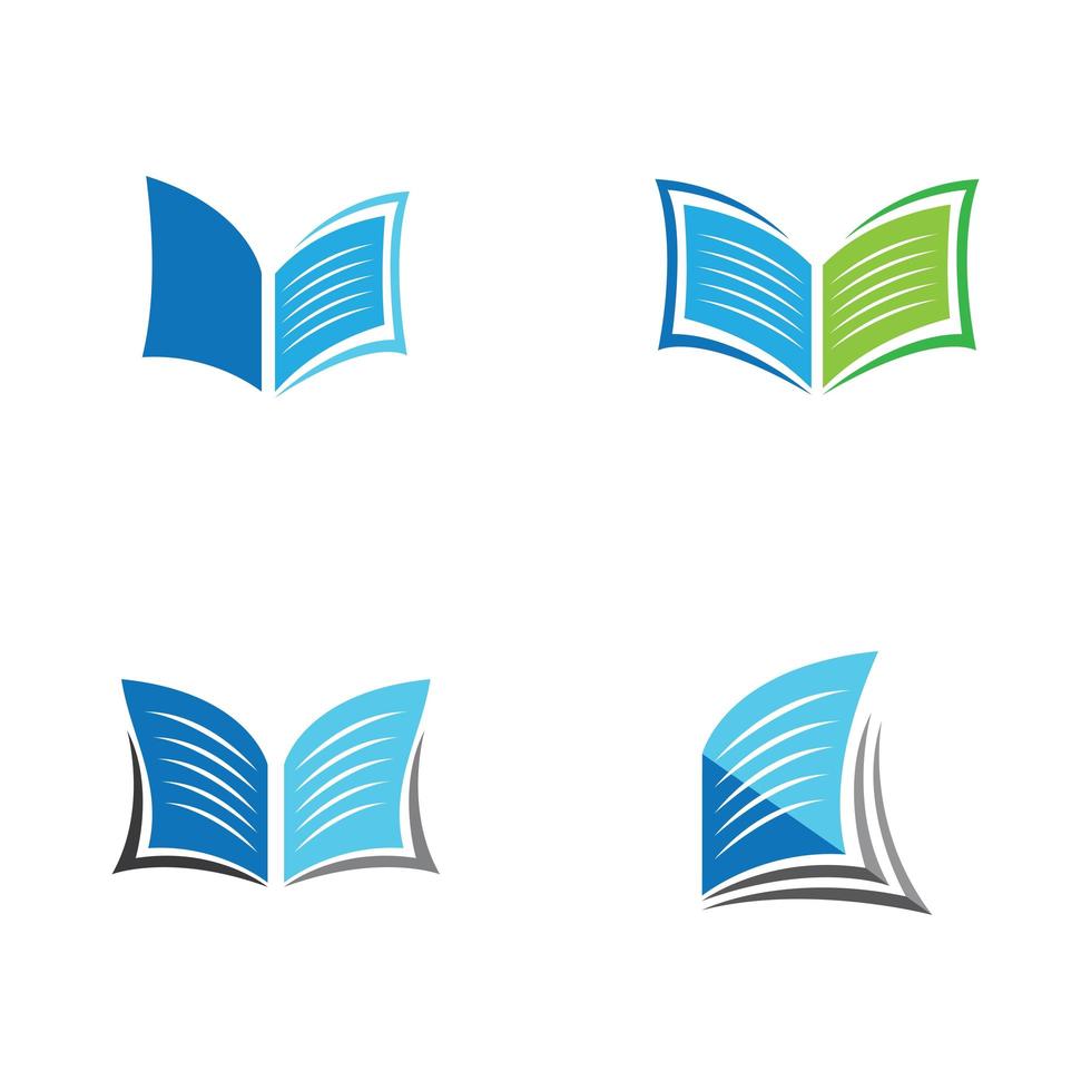 imagens do logotipo do livro vetor
