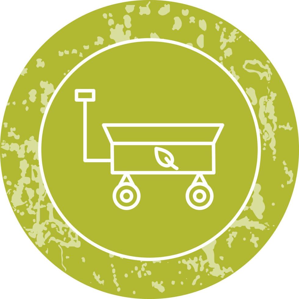 ícone de vetor de carrinho de jardim