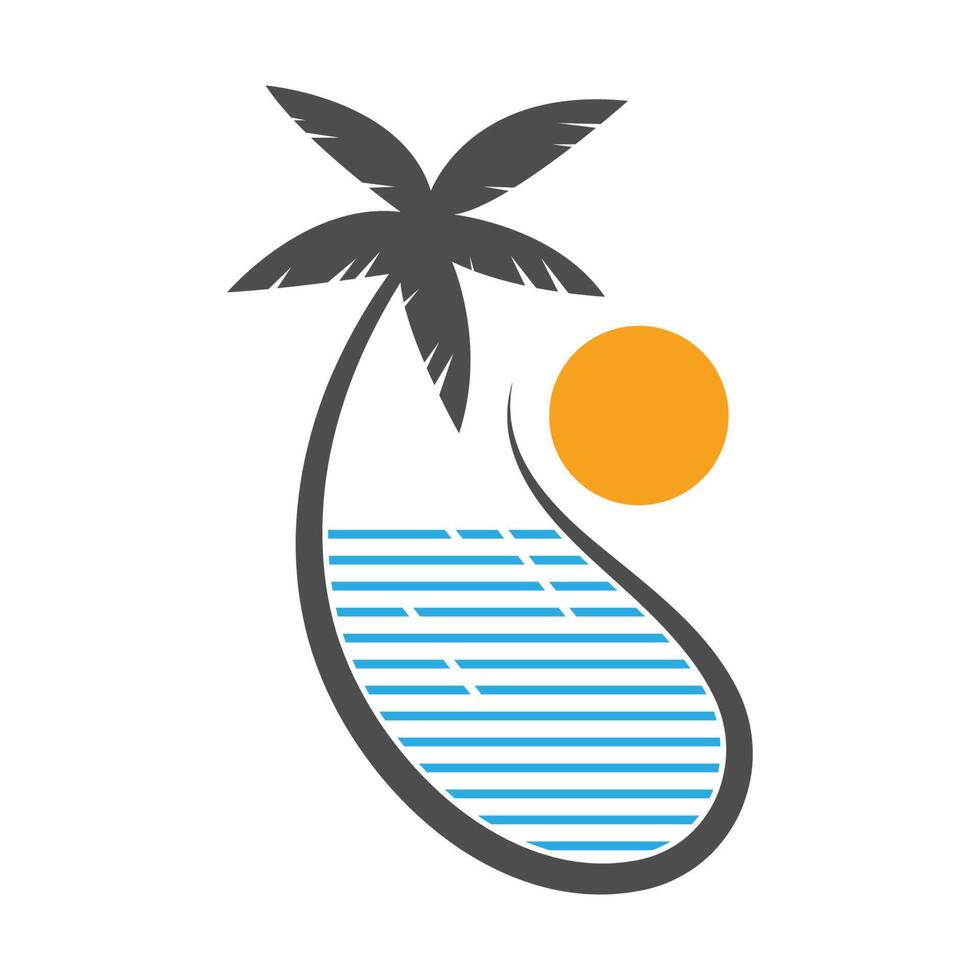 design de logotipo de ícone de piscinas vetor