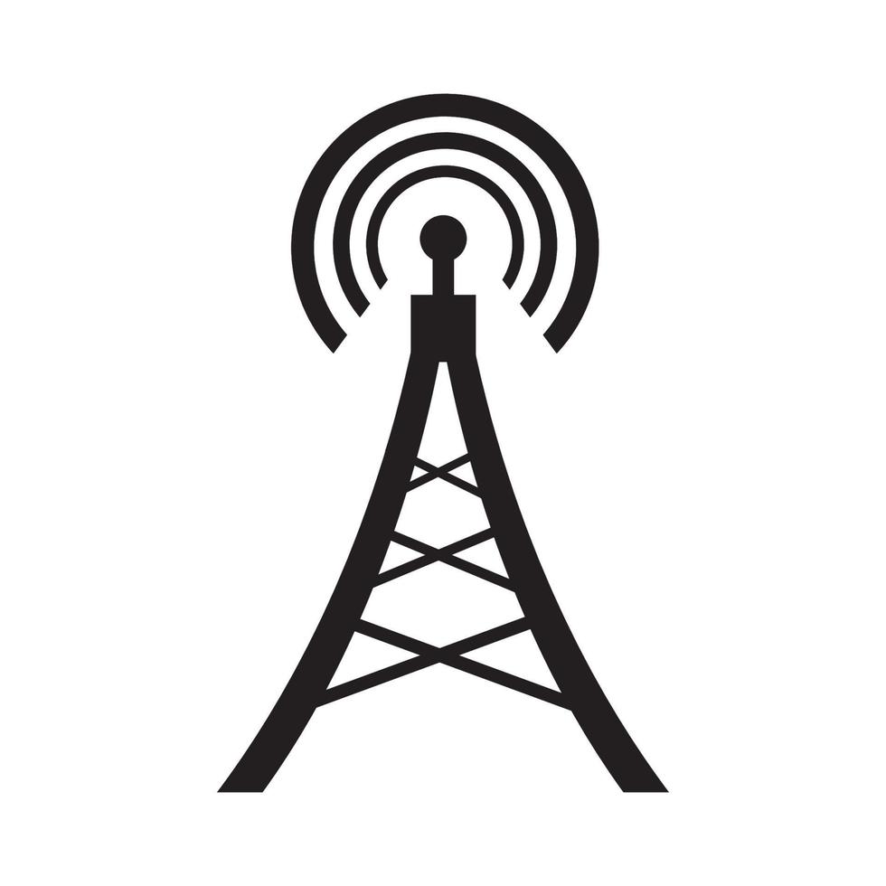 modelo de design de vetor de logotipo de ícone de torres de sinalização