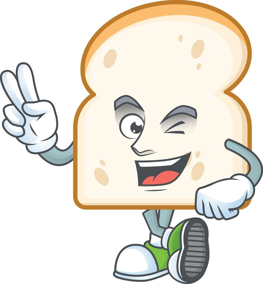 vetor de fatia de pão branco