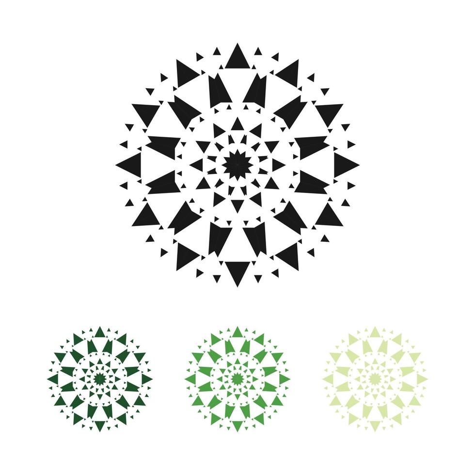 design de ilustração vetorial abstrata mandala, ornamento em estilo étnico. fundo de borda vetor