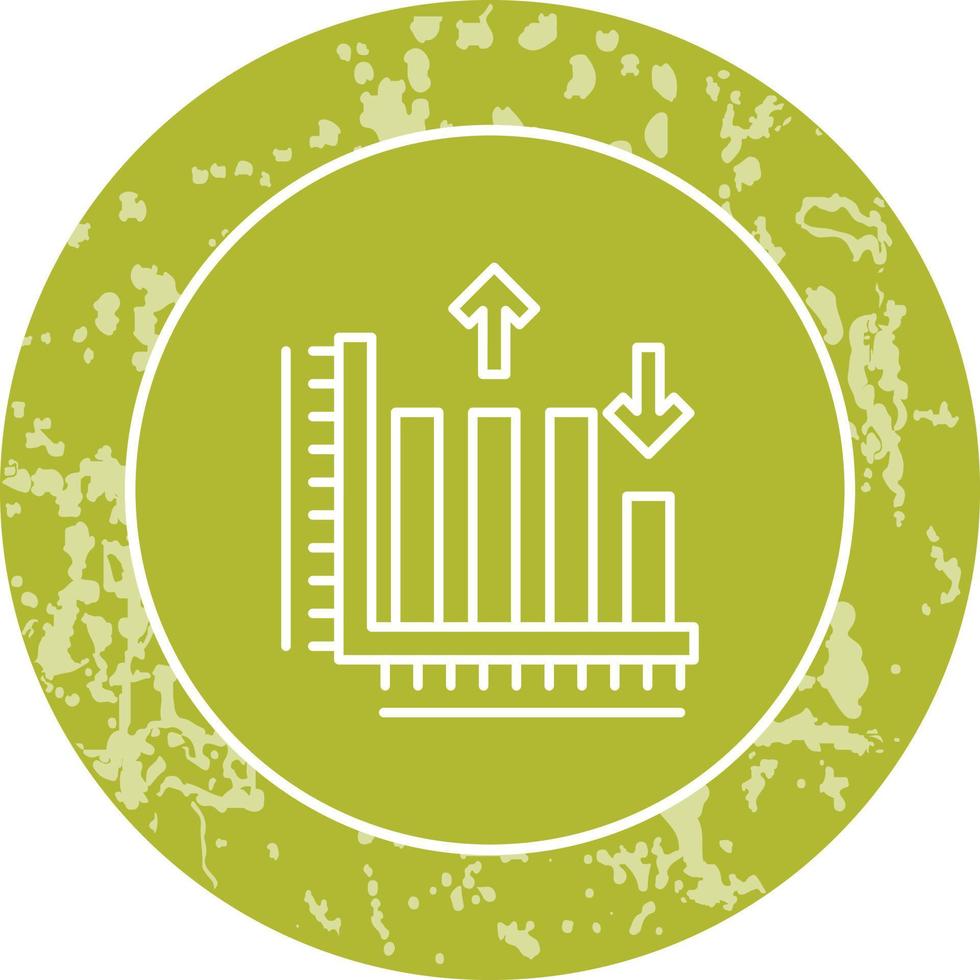 ícone de vetor de gráfico de barras