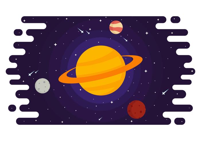 Ilustração do vetor de Anéis de Saturno