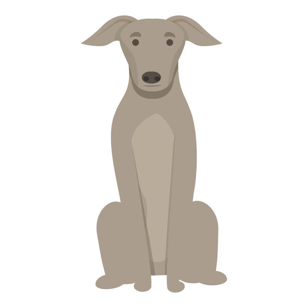 cão canino ícone dos desenhos animados do vetor. corrida de animais vetor