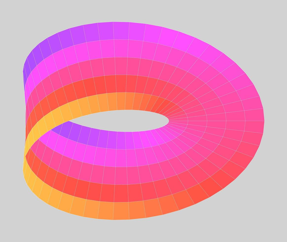 gradiente de banda mobius vetor