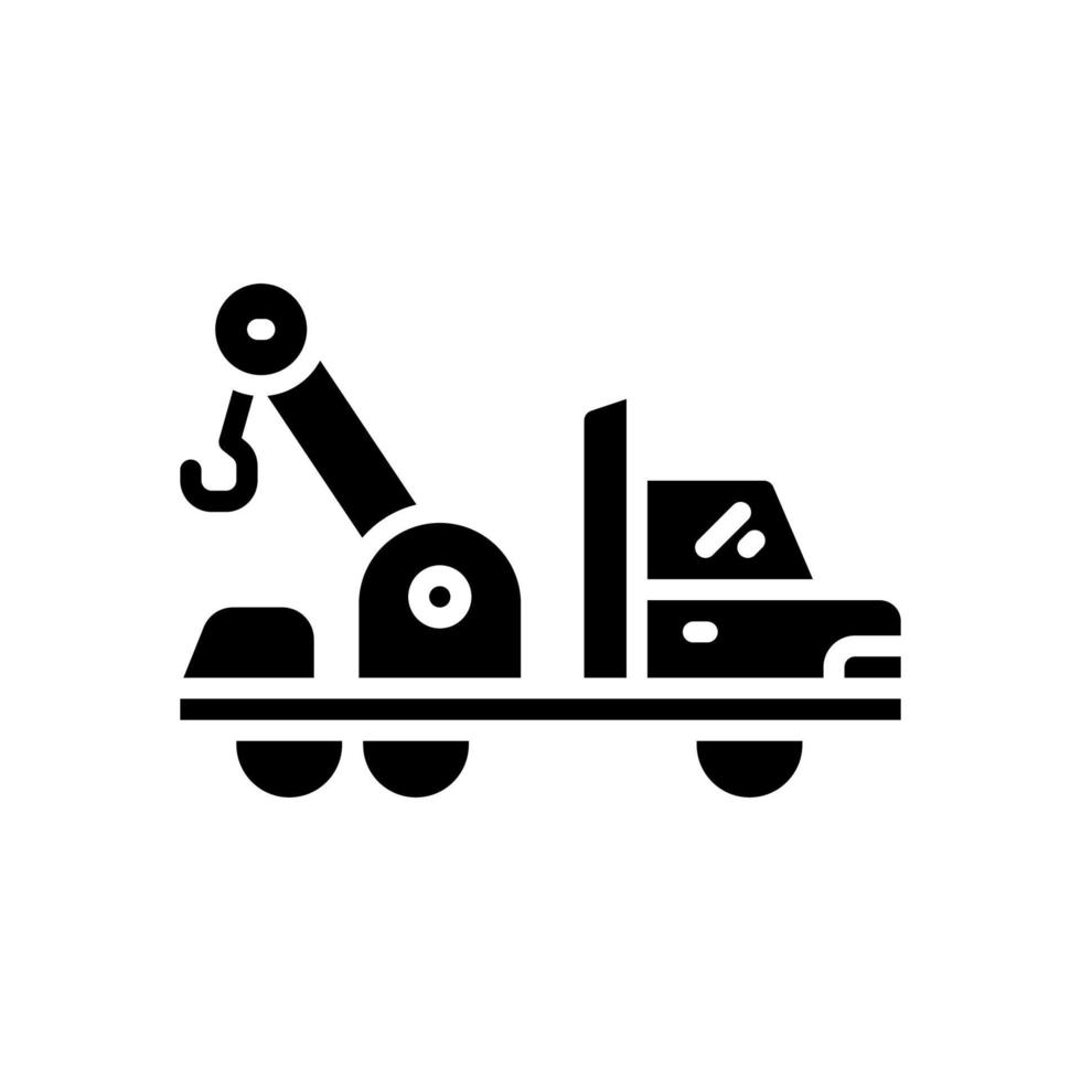 ícone de caminhão de reboque para seu site, celular, apresentação e design de logotipo. vetor