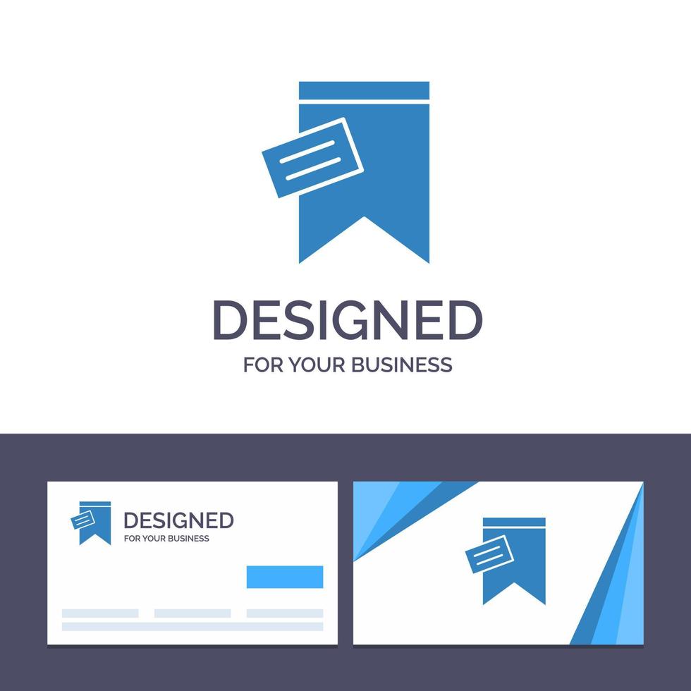 cartão de visita criativo e modelo de logotipo marcam ilustração em vetor de texto de sinal de marca