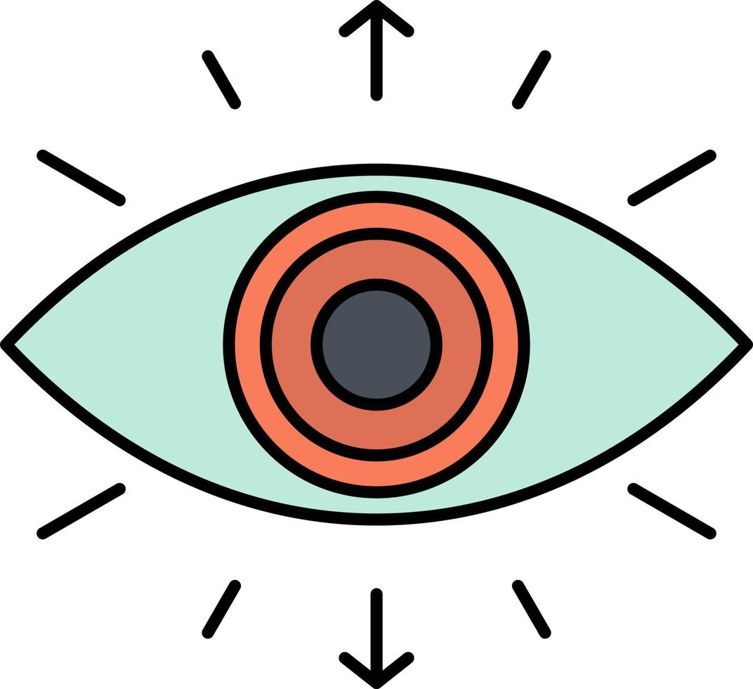 olho símbolo membro da sociedade secreta ícone de cor plana vetor ícone modelo de banner
