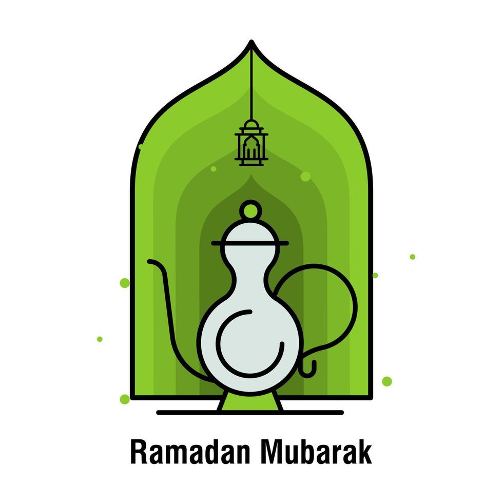 ilustração vetorial de bandeira do conceito ramadan kareem vetor