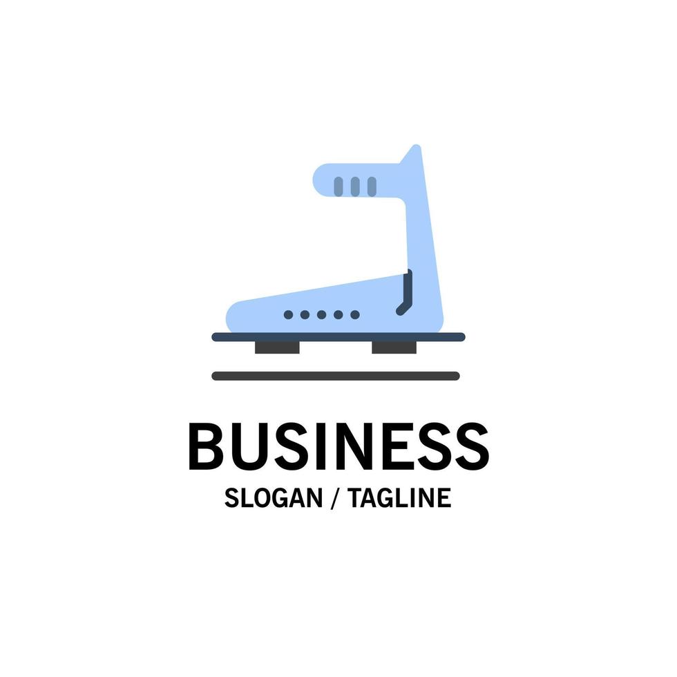 modelo de logotipo de negócios de esteira de corrida de máquina cor lisa vetor