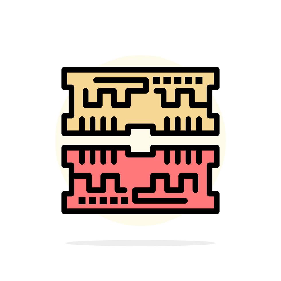 cartões componente computador abstrato círculo plano de fundo ícone de cor vetor