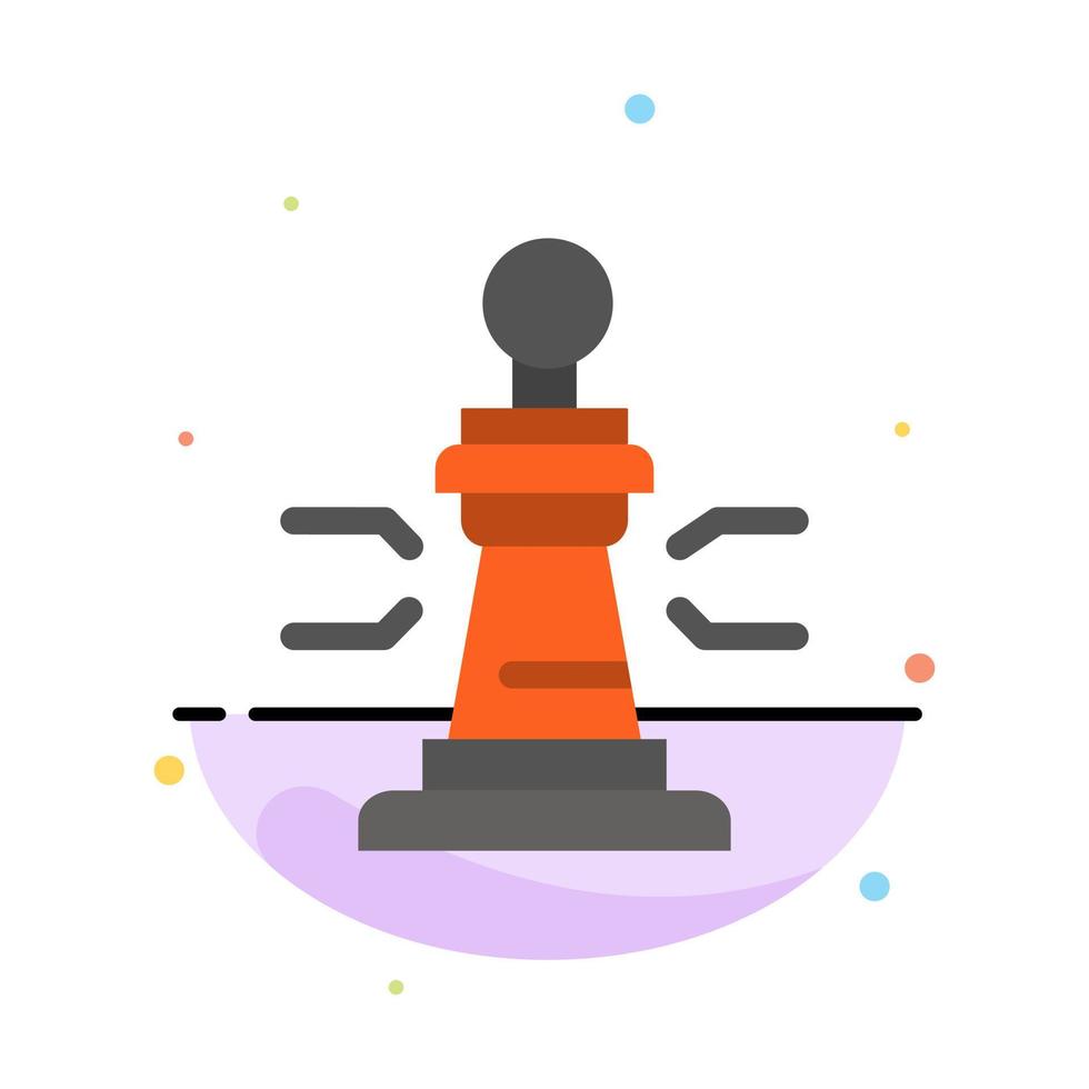 modelo de ícone de cor plana abstrata de jogador de jogo de xadrez rei pôquer vetor