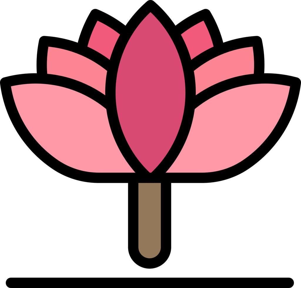 flor primavera flor tulipa modelo de logotipo de negócios cor lisa vetor