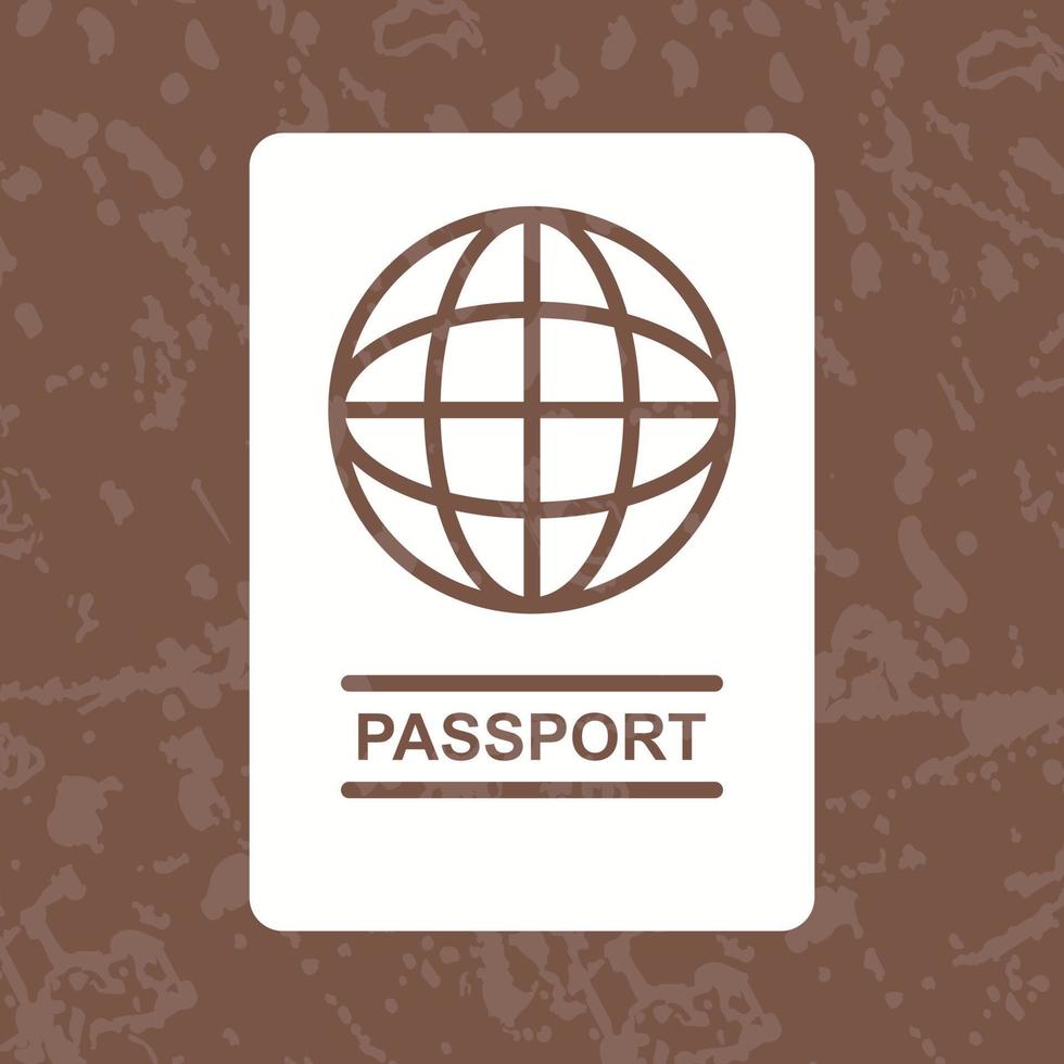 ícone de vetor de passaporte