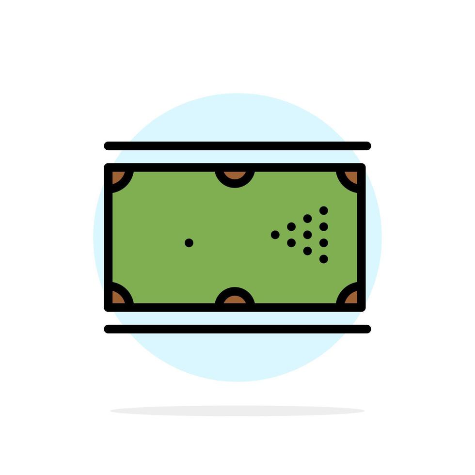 jogo de taco de bilhar bolso piscina abstrata círculo fundo ícone de cor plana vetor