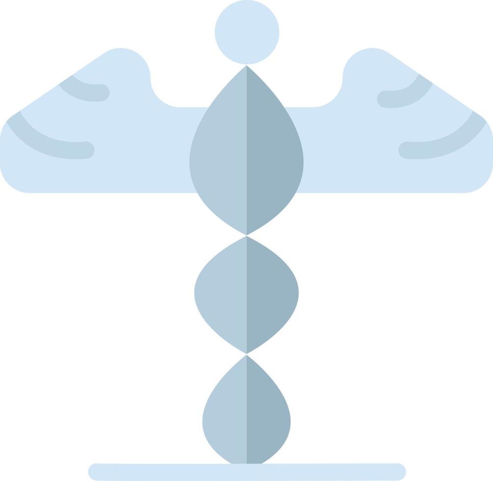 medicina médica saúde grécia modelo de banner de ícone de vetor de cor plana